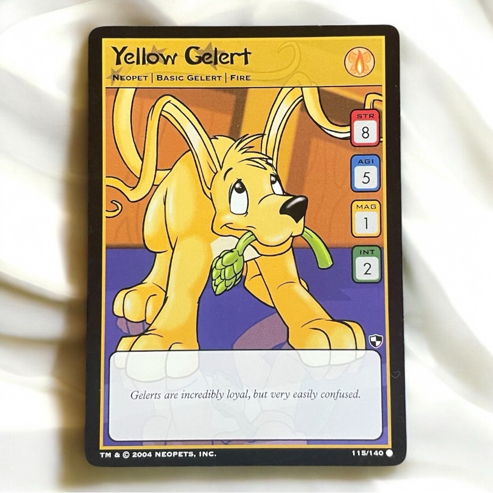 2003 “Yellow Gelert” Neopets Card